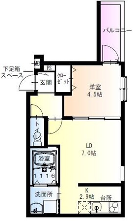 フジパレス住吉大領の物件間取画像